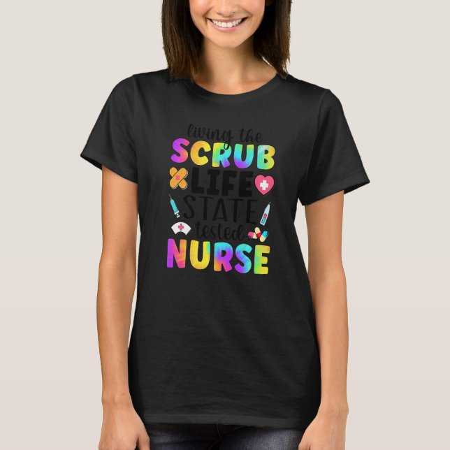 T-shirt L'assistant infirmier testé de l'état STNA de Scru (Devant)