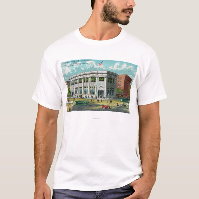 T-shirt L'Assn. continental de bâtiment et de prêt (Devant)