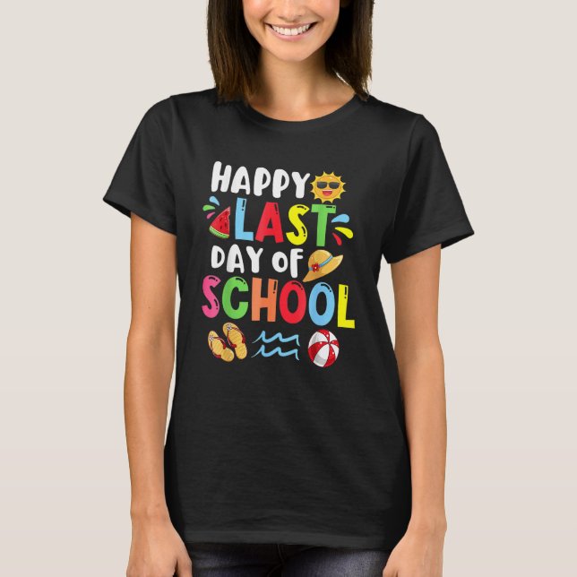 T-shirt Last Day Of School Hope Your Summer Magical Rainbo (Devant)