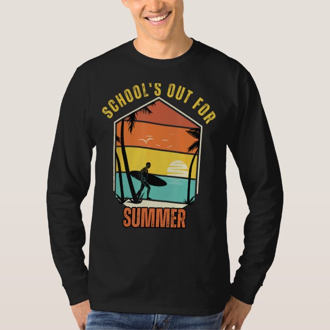 T-shirt Last Day Of School Retro Schools Out For Summer Te (Devant)