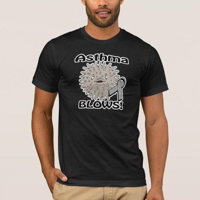 T-shirt L'asthme souffle la conception de la sensibilisati (Devant)