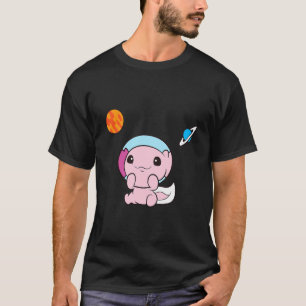 T-shirt L'Astronaut Axolotl Cute Axolotl Dans L'Axolotl Sp