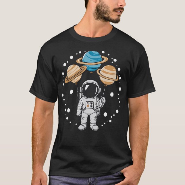 T-shirt L'Astronaut Et Ses Ballons (Devant)