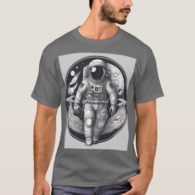 T-shirt l'astronaute (Devant)