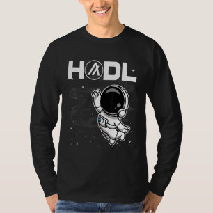 T-shirt L'Astronaute Algorand Algo Coin Hodl Au Cristal Lu