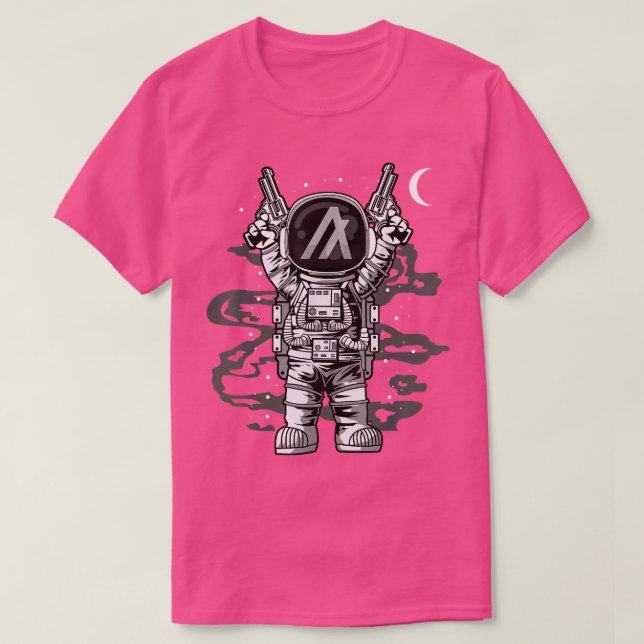 T-shirt L'Astronaute Algorand Pied ALGO À La Lune Crypto À (Design devant)