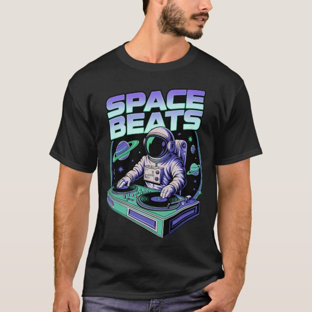 T-shirt L'astronaute bat l'espace (Devant)