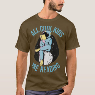 T-shirt L'astronaute BookLover lit le ver de livre