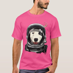 T-shirt L'astronaute Bull Terrier Bully Amoureux des chien