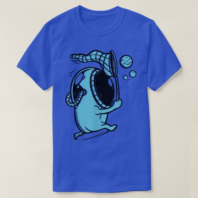 T-shirt L'astronaute bulle de l'espace de dessin (Design devant)