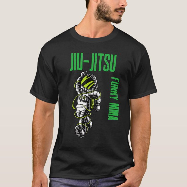 T-shirt L'astronaute Cool Jiu Jitsu Mixed martial art de C (Devant)