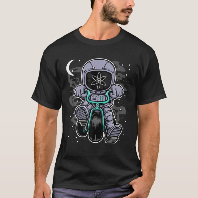 T-shirt L'Astronaute Cosmos ATOM Pièce À La Lune Crypto To (Devant)
