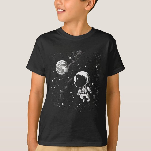 T-shirt L'astronaute dans l'espace Fun Boy's (Devant)