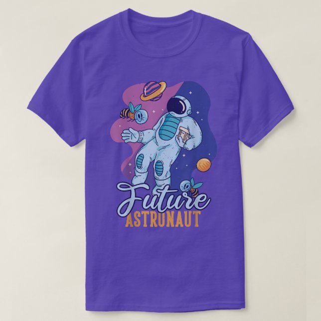 T-shirt L'Astronaute De L'Espace Sur La Lune Pour Les Homm (Design devant)