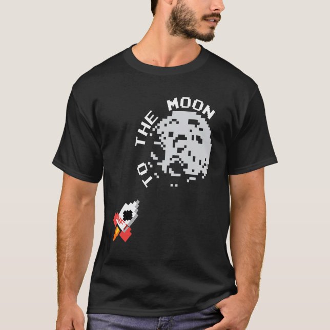 T-shirt L'Astronaute De Nft Vers Le Crypto De Lune Nft (Devant)