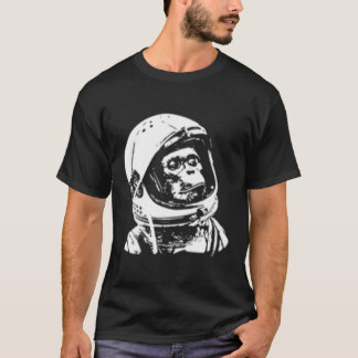 T-shirt L'astronaute des voyages spatiaux Monkey