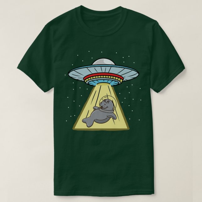 T-shirt L'astronaute du capitaine d'enlèvement de l'Ufo (Design devant)