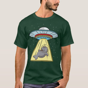 T-shirt L'astronaute du capitaine d'enlèvement de l'Ufo