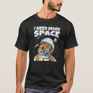 T-shirt L'astronaute du tigre animal Big chat faune j'ai b