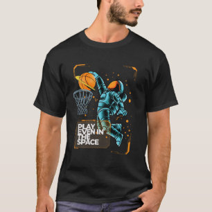 T-shirt L'astronaute Dunkin Joue au sketball même dans l'e