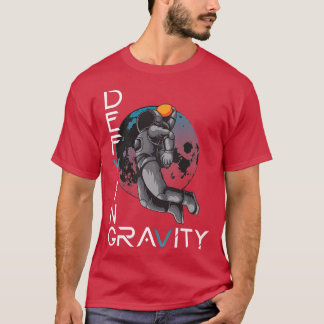 T-shirt L'astronaute Dunks Basketball dans l'espace Défier
