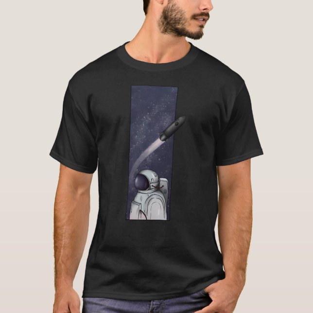 T-shirt L'astronaute en fusion (Devant)