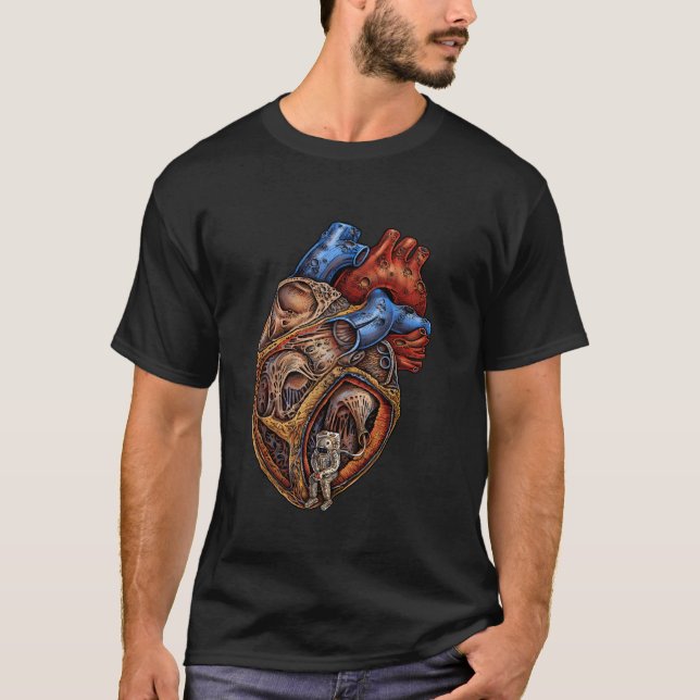 T-shirt L'astronaute Heart Emek Artman (Devant)