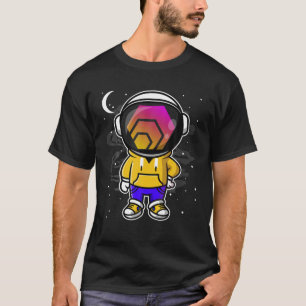 T-shirt L'Astronaute Hiphop HEX Coin Au Jeton De Crypto Lu