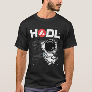 T-shirt L'Astronaute HODL Avalanche AVAX Pièce À Lune Cry