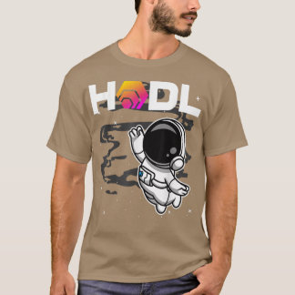 T-shirt L'Astronaute HODL HEX Coin À La Lune Crypto Token
