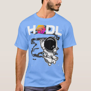 T-shirt L'Astronaute HODL HEX Coin À La Lune Crypto Token 