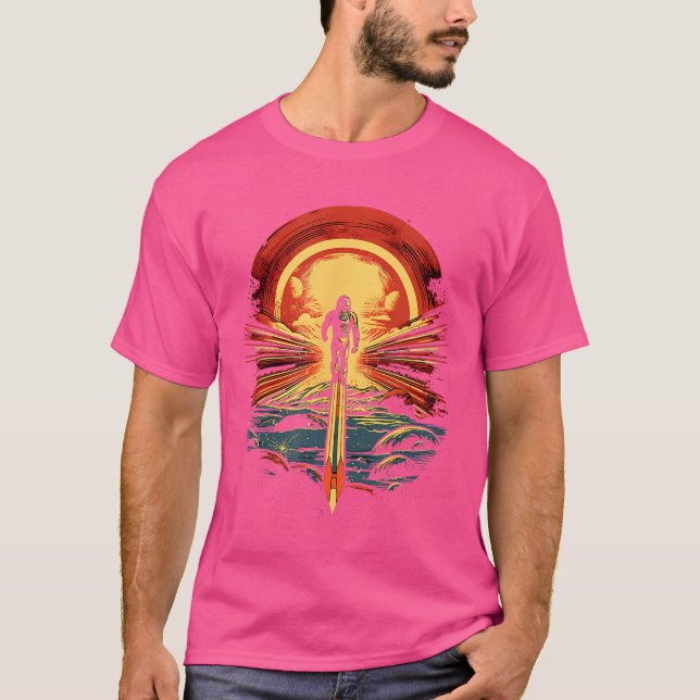 T-shirt L'astronaute Mercury Roccury Space Planet Science  (Devant)