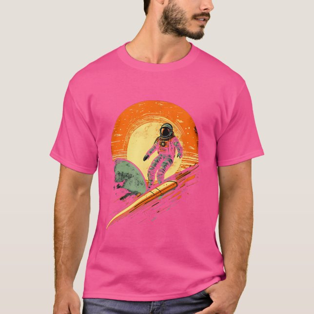 T-shirt L'astronaute Mercury Roccury Space Planet Science  (Devant)