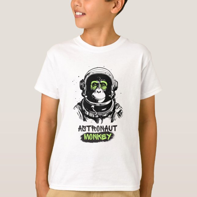T-shirt L'astronaute Monkey Kid (Devant)