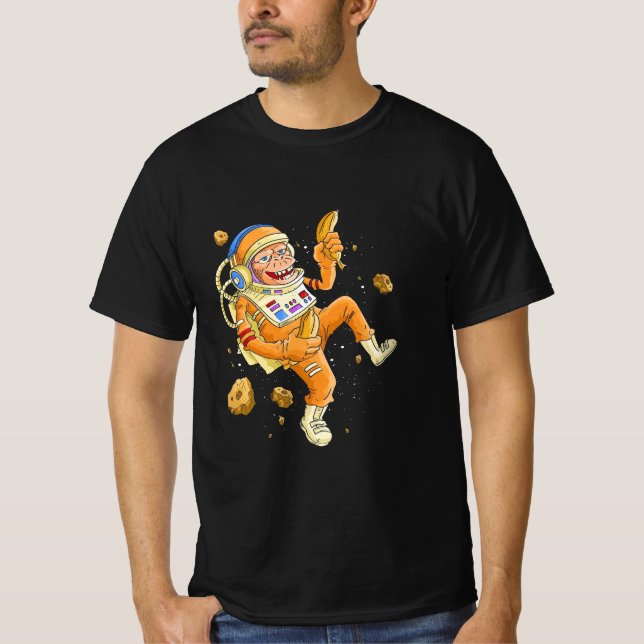 T-shirt L'astronaute Monkey Space (Devant)