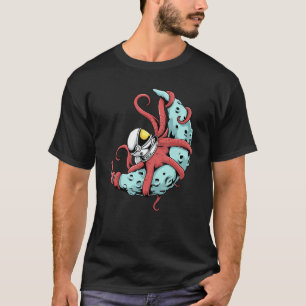T-shirt L'astronaute Octopus T Kraken Squid Astronomie spa