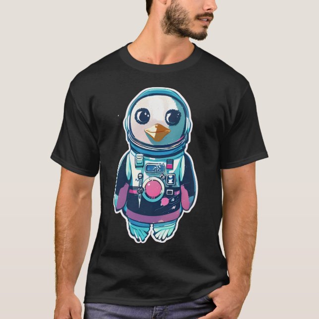 T-shirt L'astronaute Penguin (Devant)