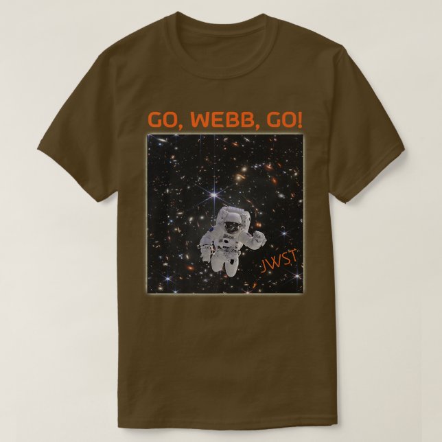 T-shirt L'astronaute premier champ profond image Webcam Sp (Design devant)