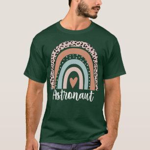 T-shirt L'astronaute Rainbow Leopard Amusant Astronaut App