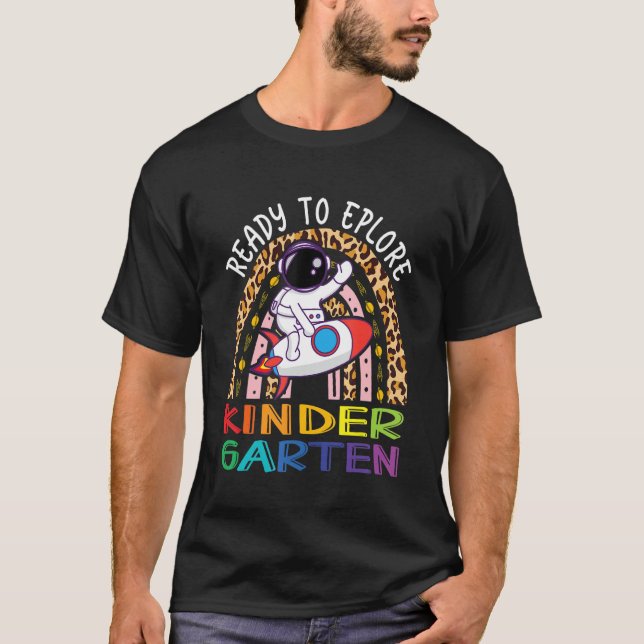 T-shirt L'Astronaute Revient À L'École Prêt À Explorer Kin (Devant)