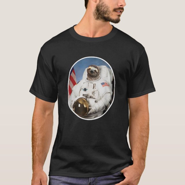 T-shirt L'astronaute Sloth Shirt Funny Sloth Don Espace ex (Devant)