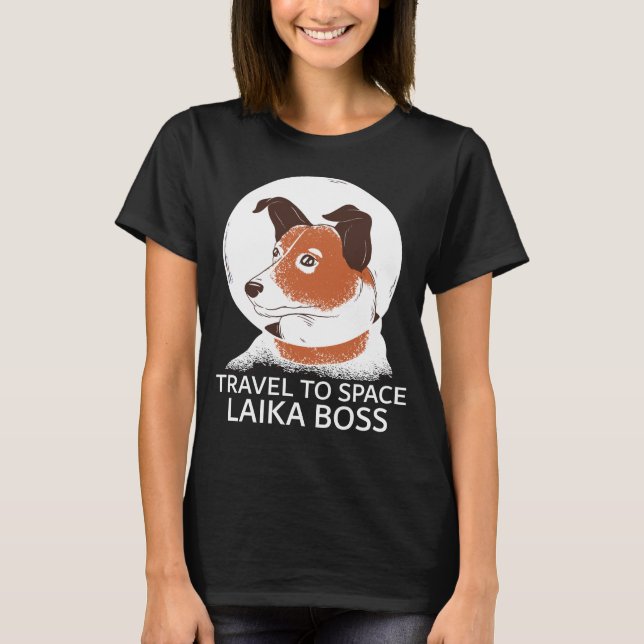 T-shirt L'astronaute Space Dog Laika Cadeau d'anniversaire (Devant)