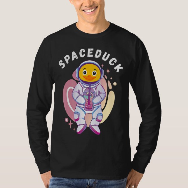 T-shirt L'astronaute spatial Rubber Duck Rubber Ducky Bubb (Devant)