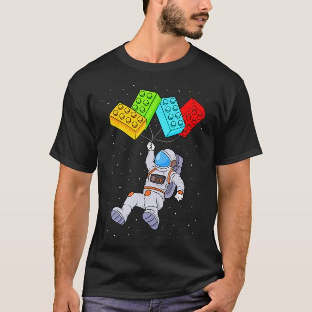 T-shirt L'astronaute spatiale Maître Constructeur Garçons  (Devant)