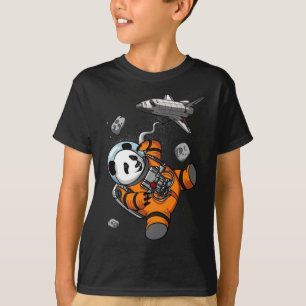 T-shirt L'astronaute spatiale Panda Bear Animale amusante
