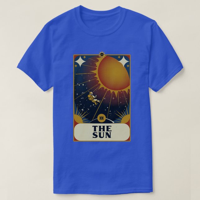 T-shirt L'astronaute Tarot Sun par Tobe Fonseca (Design devant)