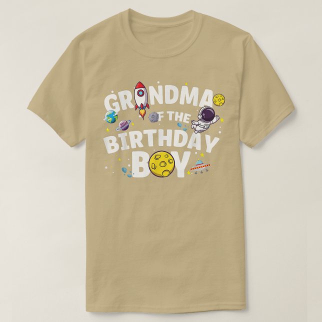 T-shirt L'Astronaute Thème De La Fête De La Birthda (Design devant)
