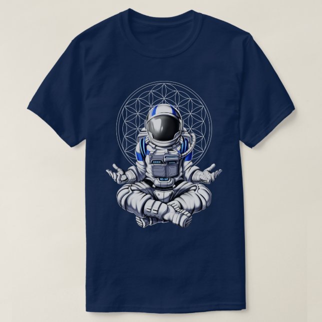 T-shirt L'astronaute Zen Yoga (Design devant)