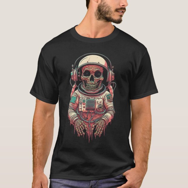 T-shirt L'astronaute Zombie Espace extra-atmosphérique (Devant)