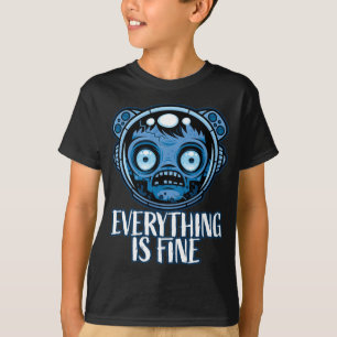 T-shirt L'astronaute zombie va bien